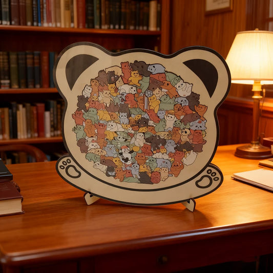 Colored Animals Tray Wooden Jigsaw Puzzle