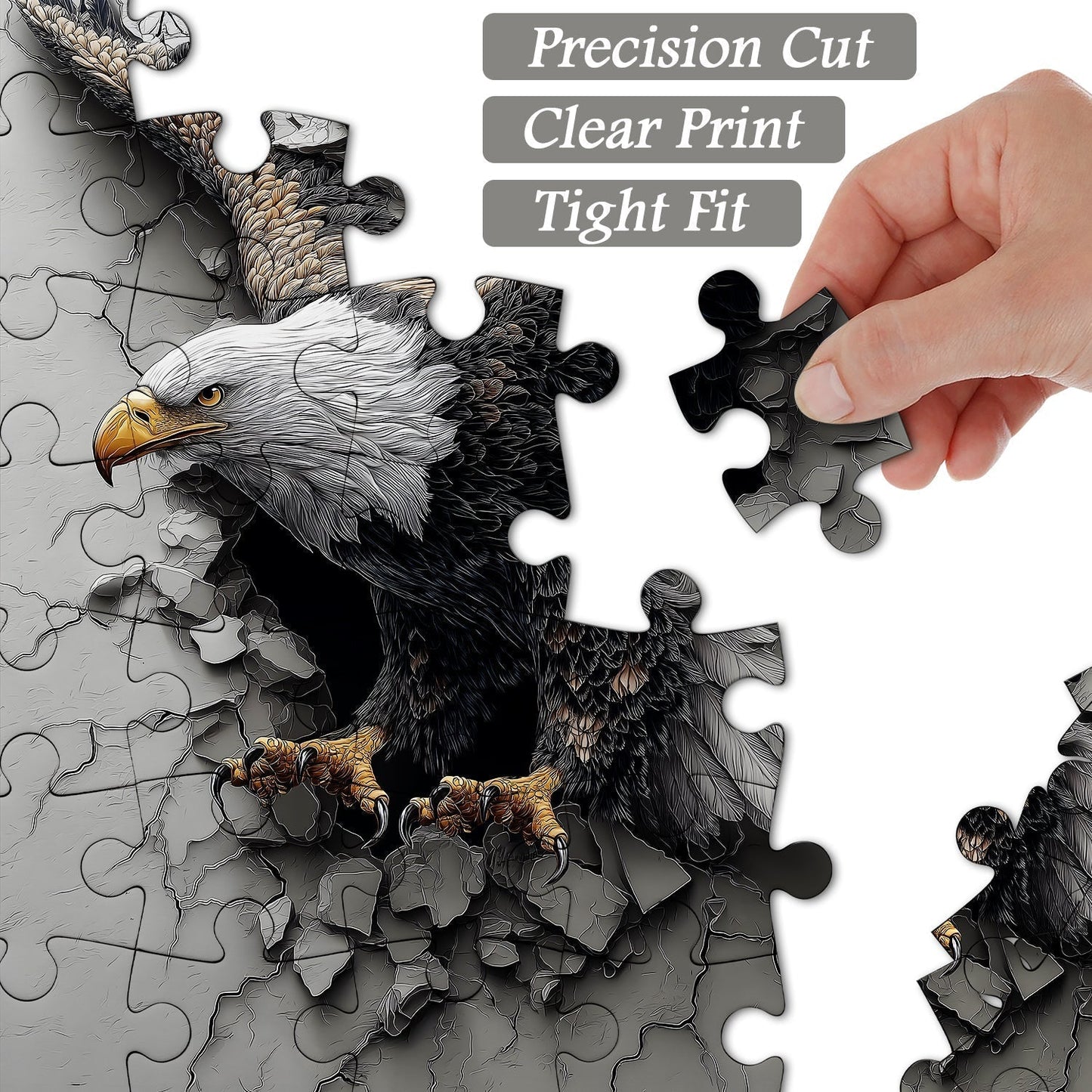 Breaking Free Eagle Wooden Jigsaw Puzzle 1000 Pieces