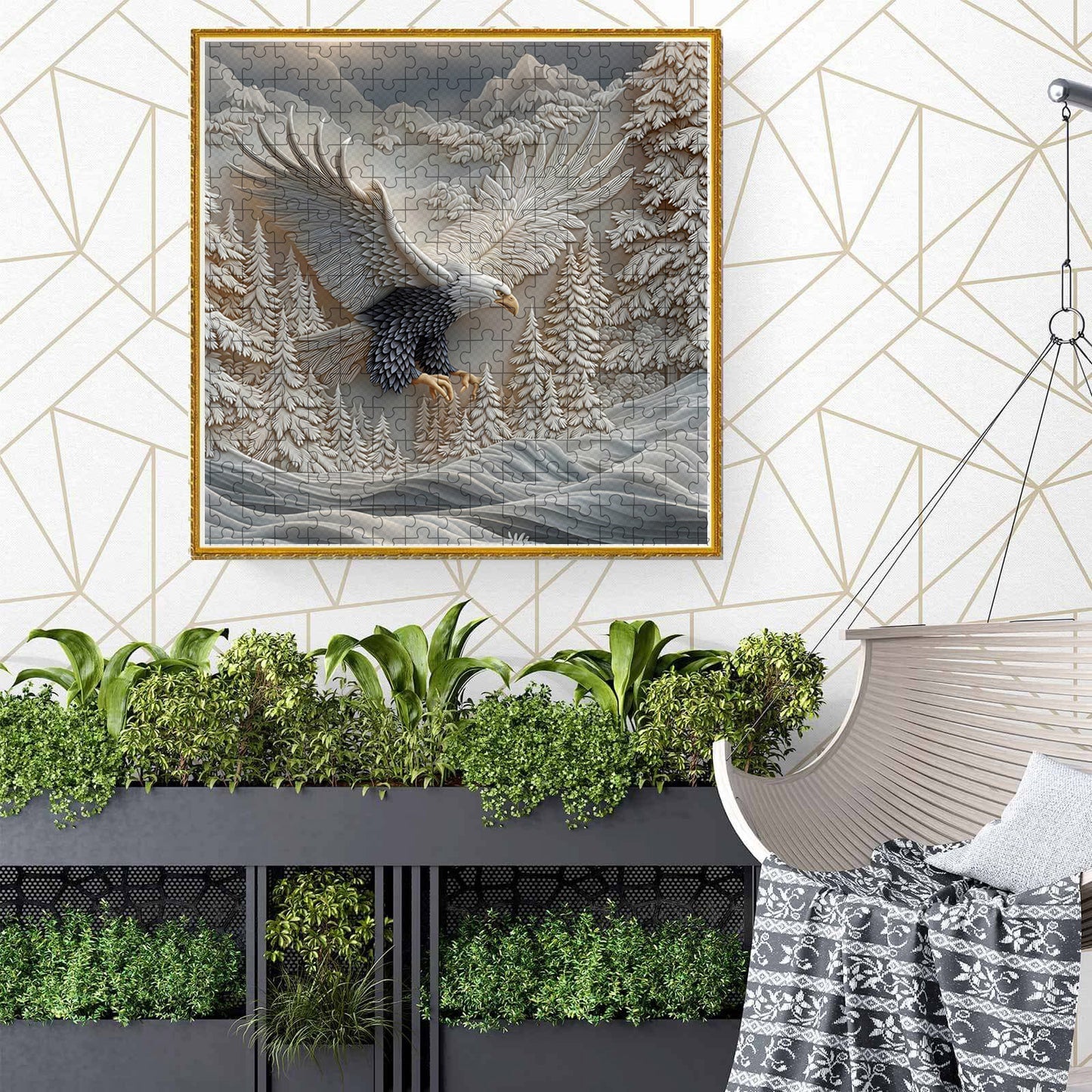 Carved Eagle Jigsaw Puzzle