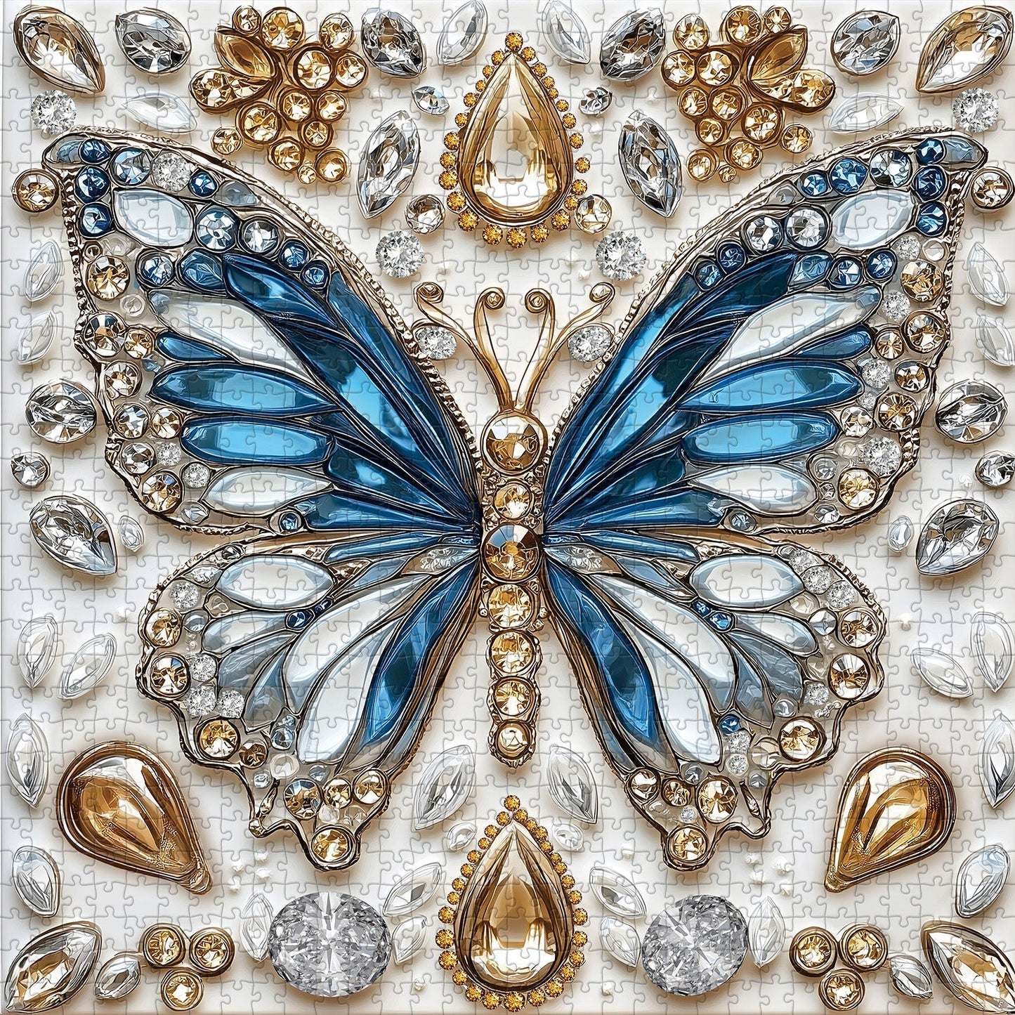 Butterfly's Crystal Symphony Wooden Jigsaw Puzzle 1000 Pieces