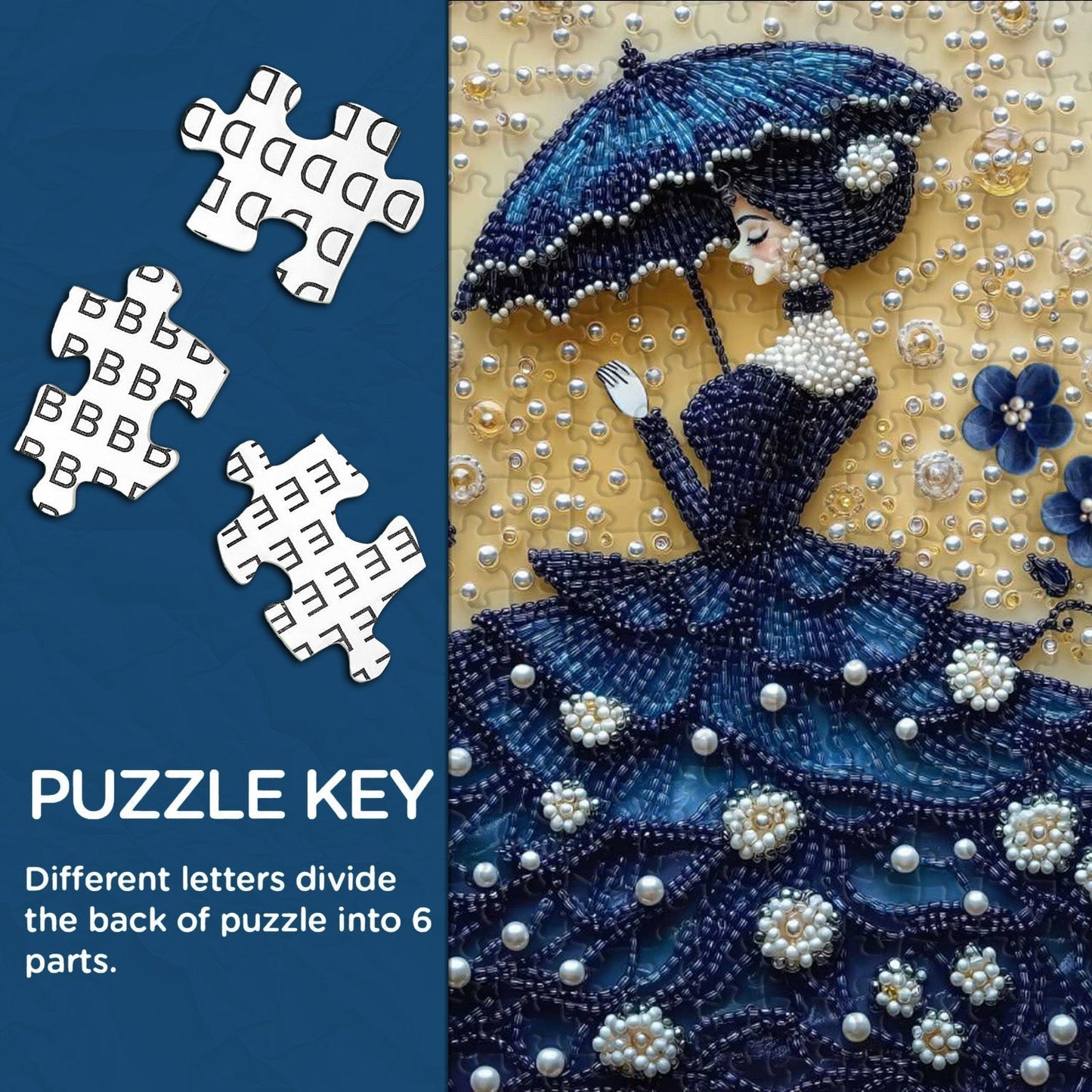 Beaded Lady Wooden Jigsaw Puzzles 1000 Pieces