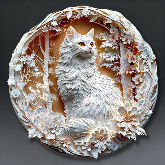 3D Cat Wooden Jigsaw Puzzle