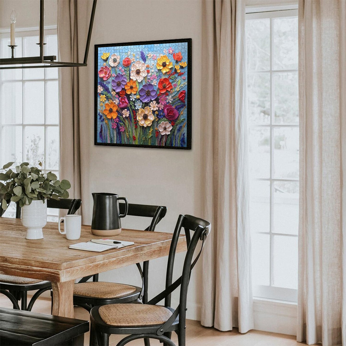 Colorful Flower | 1000-Piece Wooden Jigsaw Puzzle