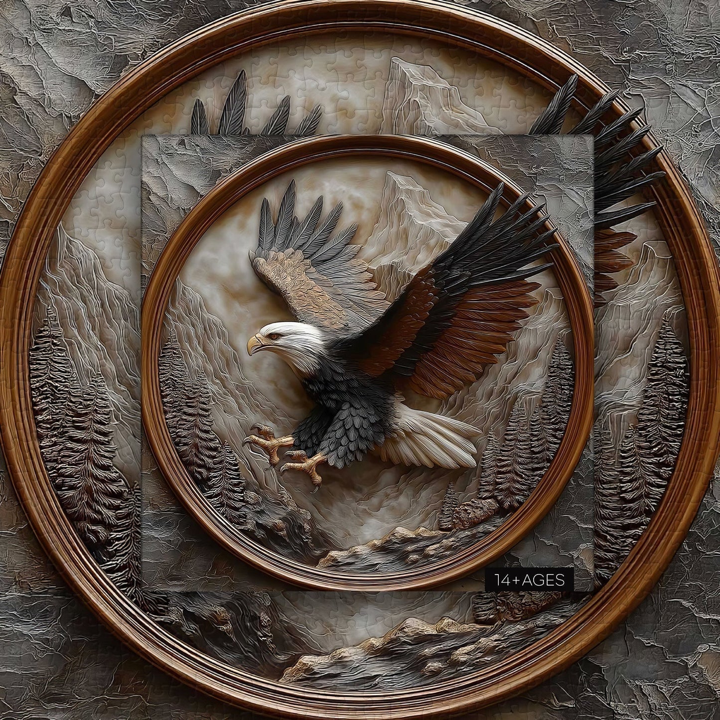 Aureate Eagle Wooden Jigsaw Puzzle 1000 Pieces