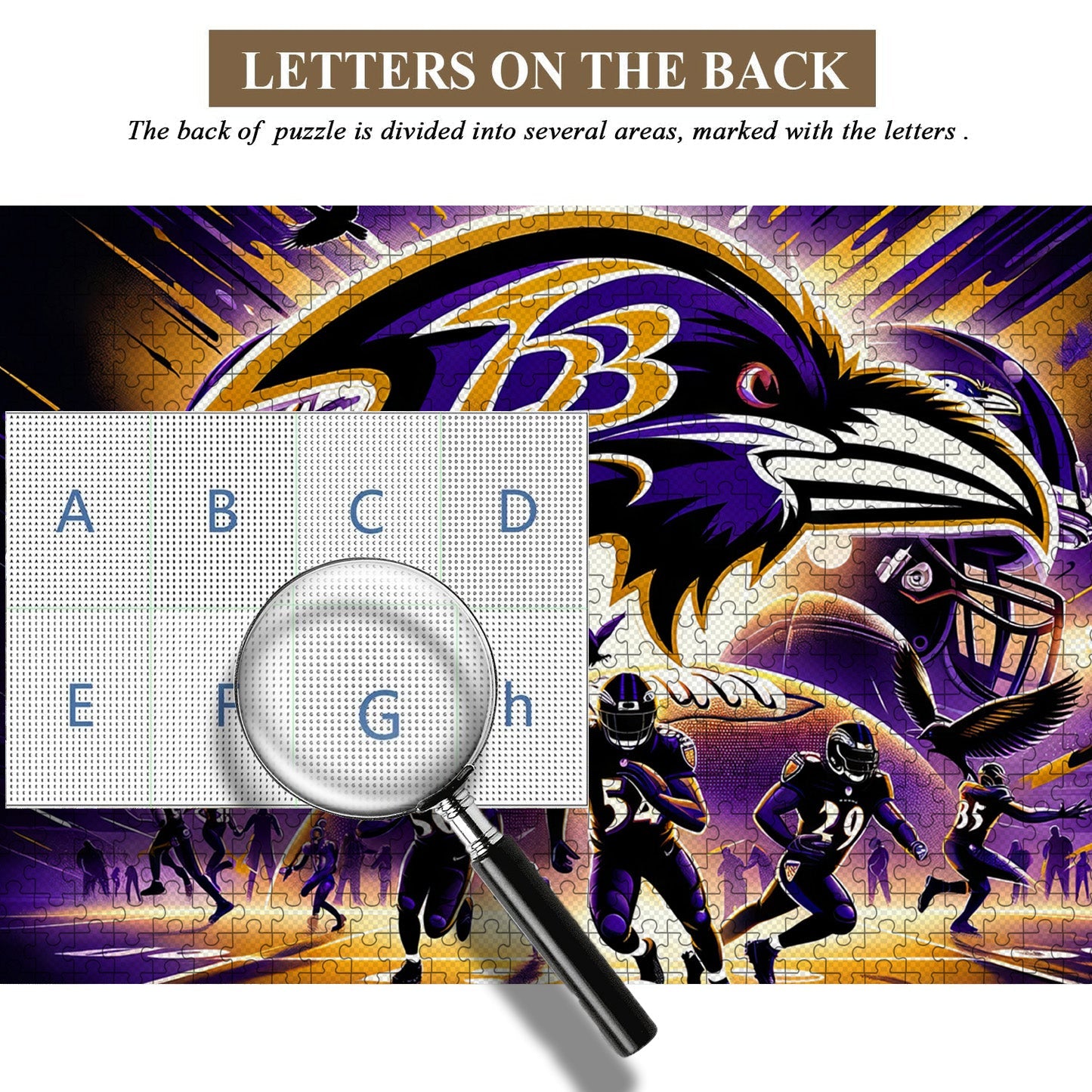 Baltimore Ravens NFL | 1000-Piece Wooden Jigsaw Puzzle