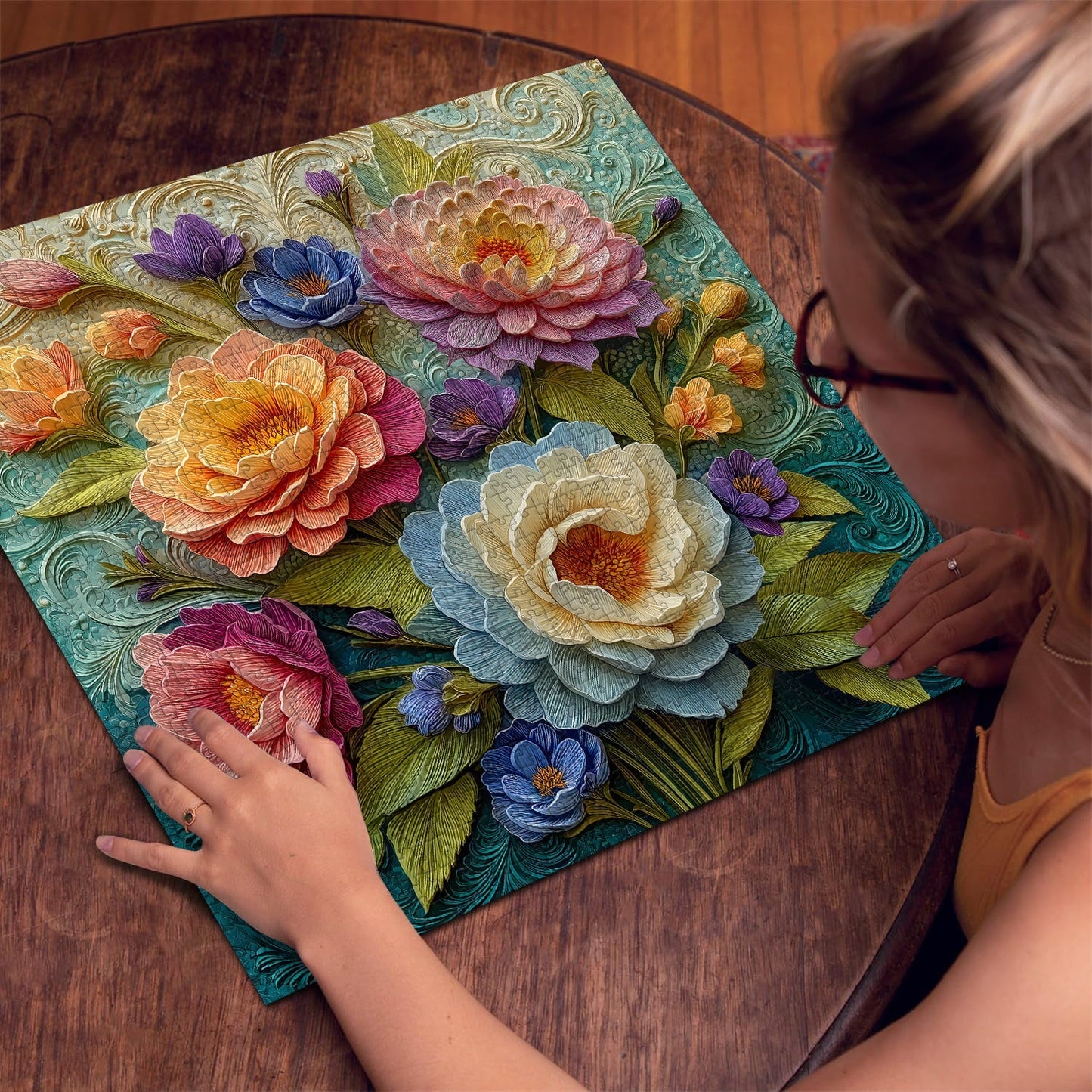 Blooming Garden | 1000-Piece Wooden Jigsaw Puzzle