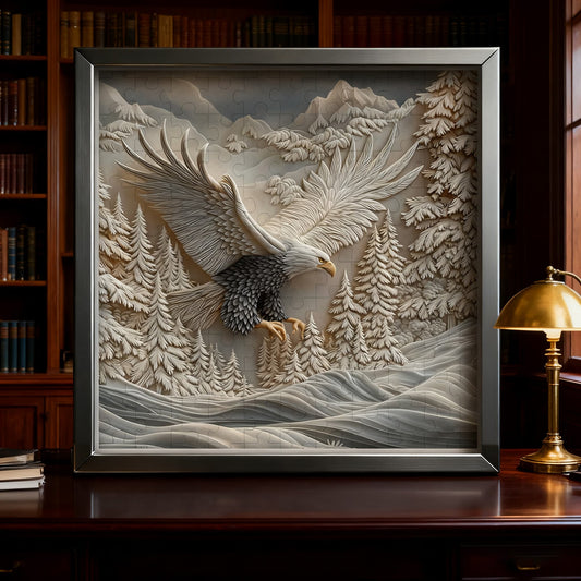 Carved Eagle Jigsaw Puzzle