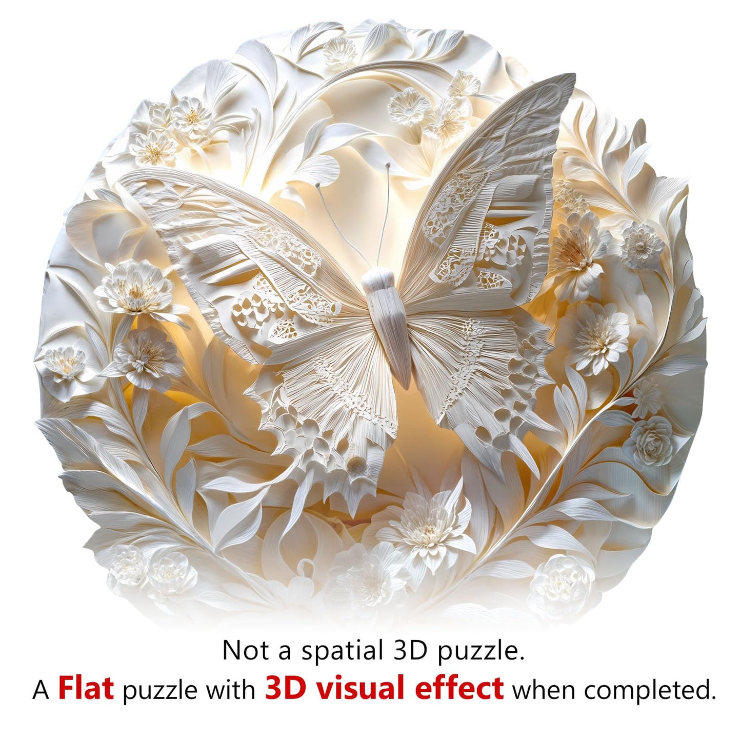3D Butterfly Wooden Jigsaw Puzzle