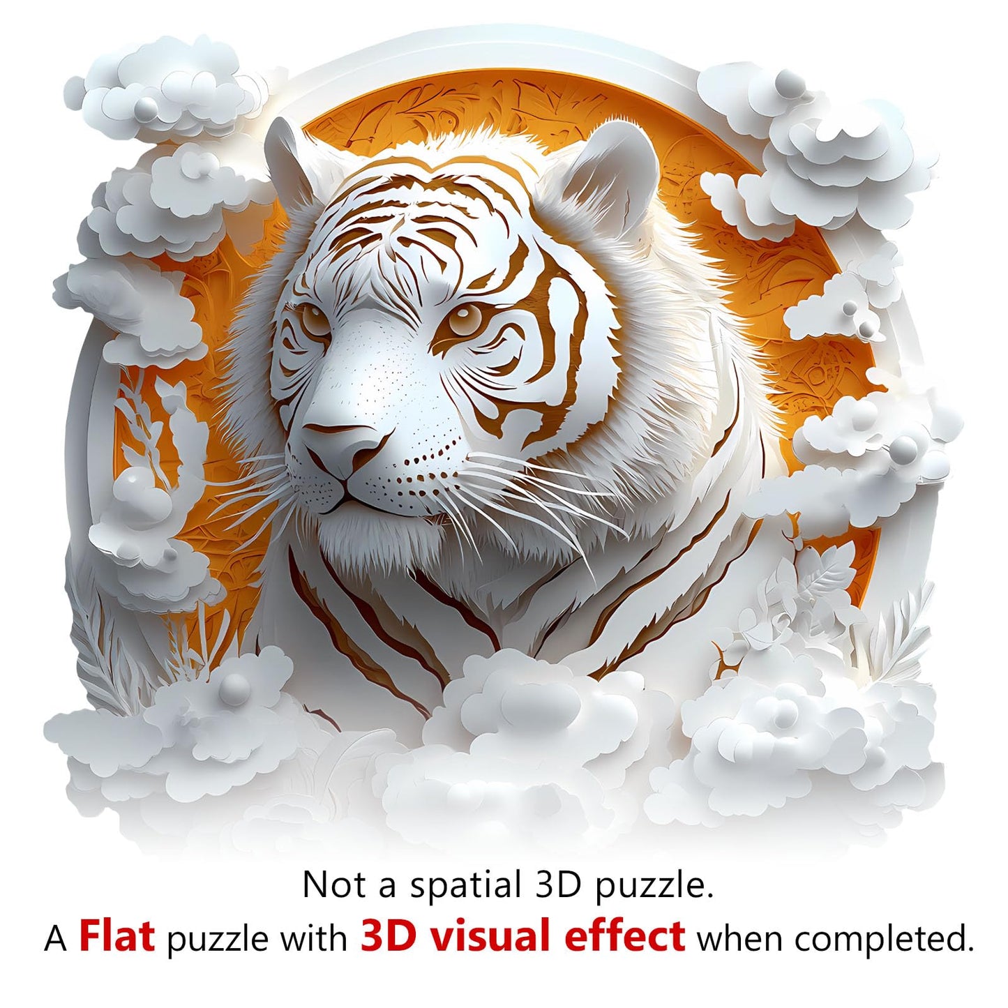 3D Tiger Wooden Jigsaw Puzzle